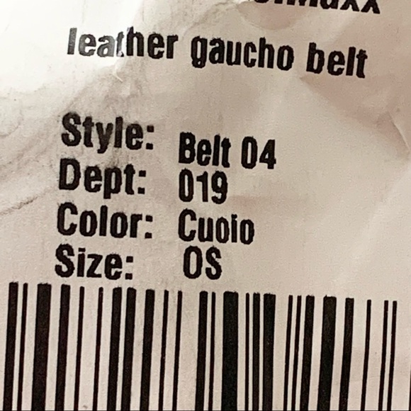 🌸New🌸 Women’s Leather Gaucho Belt Cuoio One Size NWT - Picture 2 of 4